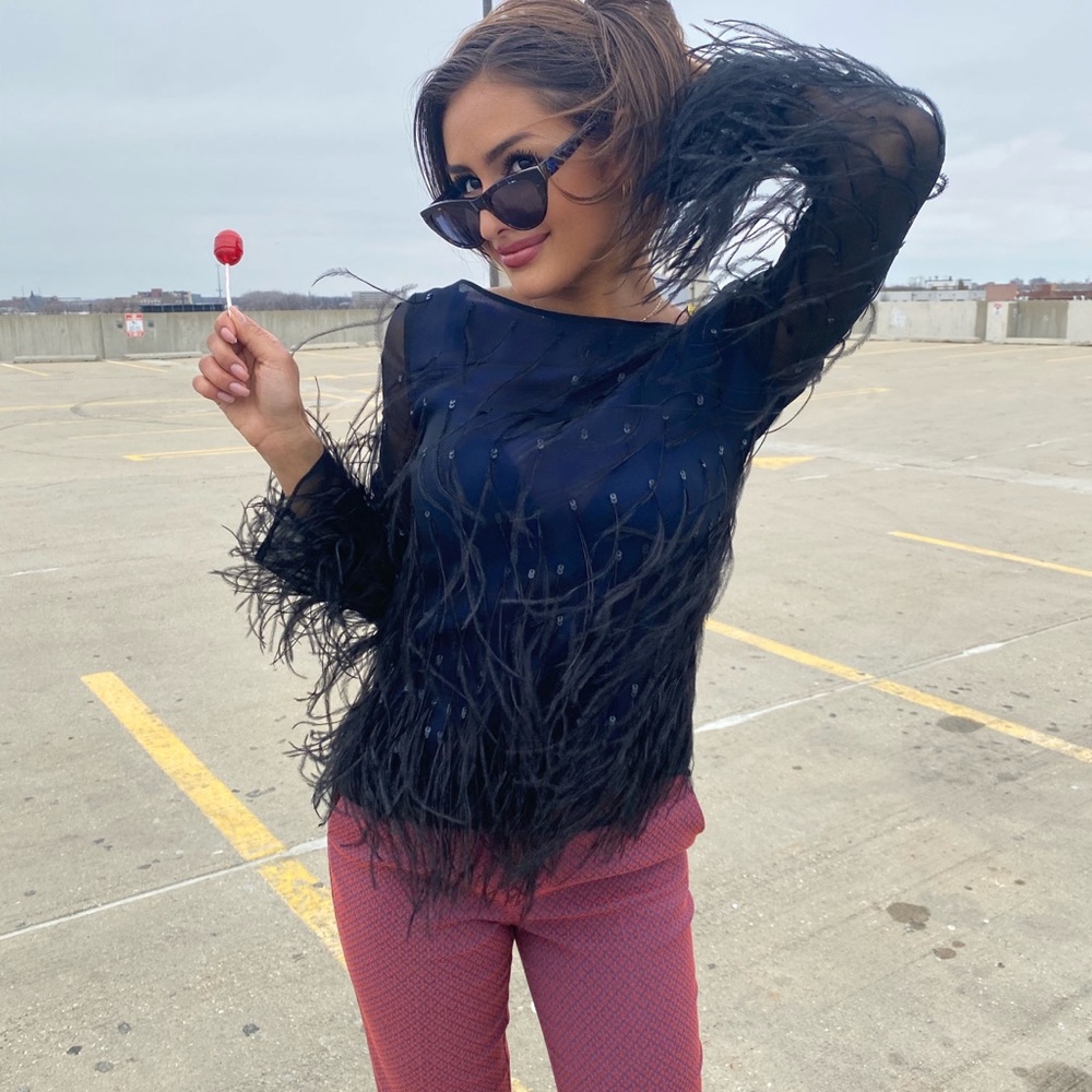 St. John Silk Chiffon Blouse